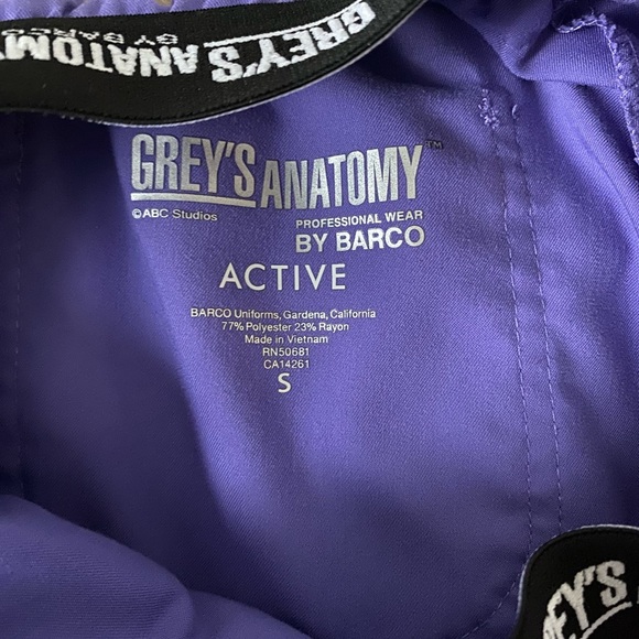 Greys Anatomy Scrub pants, small - Picture 4 of 4
